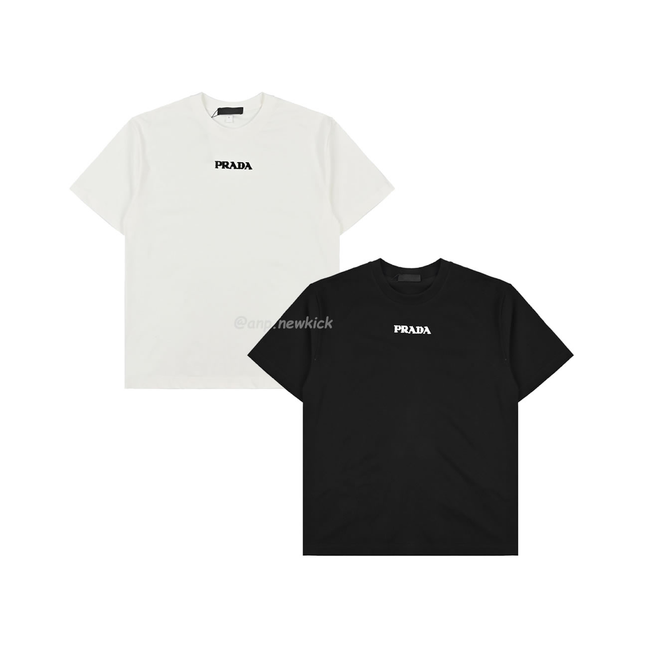 Prada 24ss 3d Toothbrush Embroidered Short Sleeves T Shirt (1) - www.newkick.vip